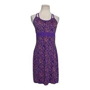 Gaiam purple built in bra active tennis dress size small